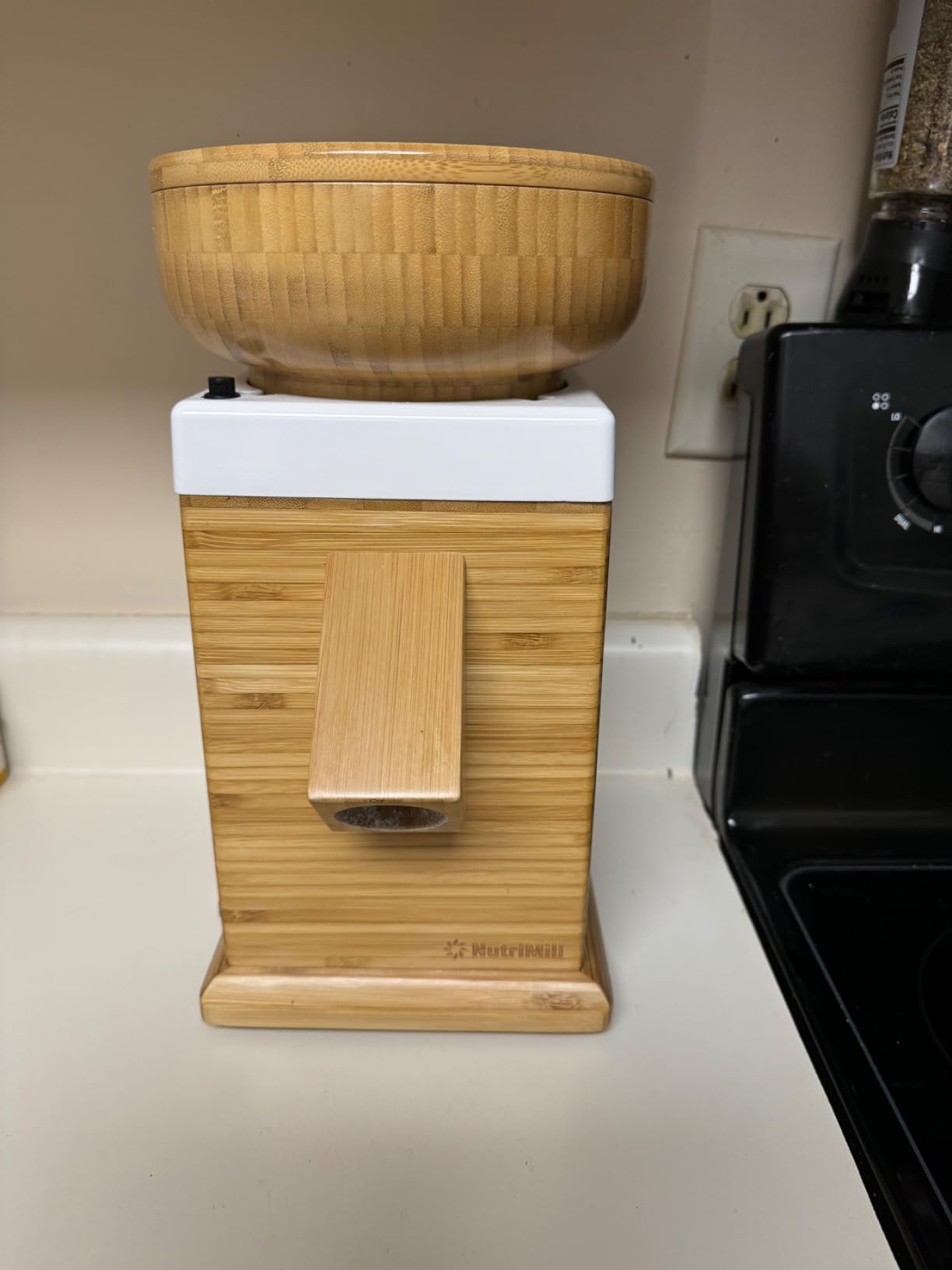 NutriMill Harvest Electric Stone Grain Mill, 450 Watt - Silver customer photo 2