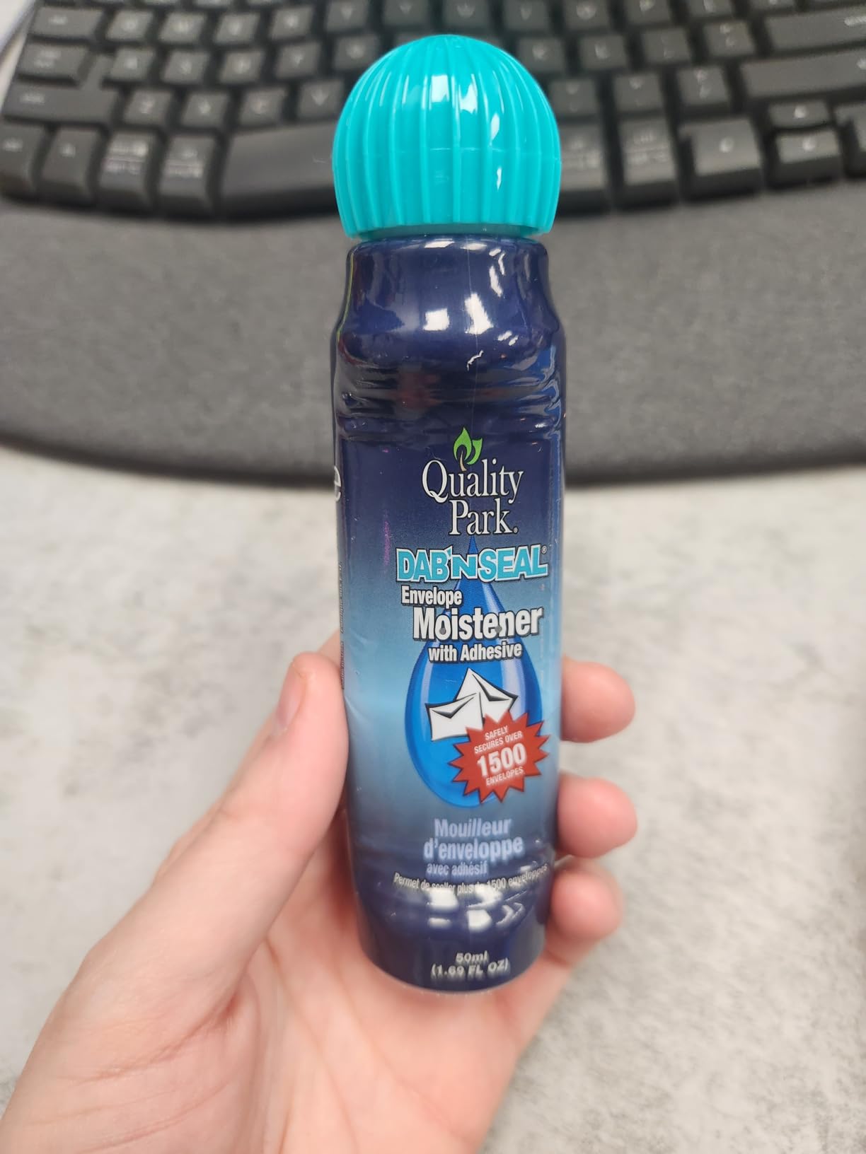 Quality Park Dab-N-Seal Envelope Moistener with Adhesive, For Securely Sealing Envelopes, Paper Crafts & More, 50mL Bottles, 4 Pack (QUA46071) customer photo 2