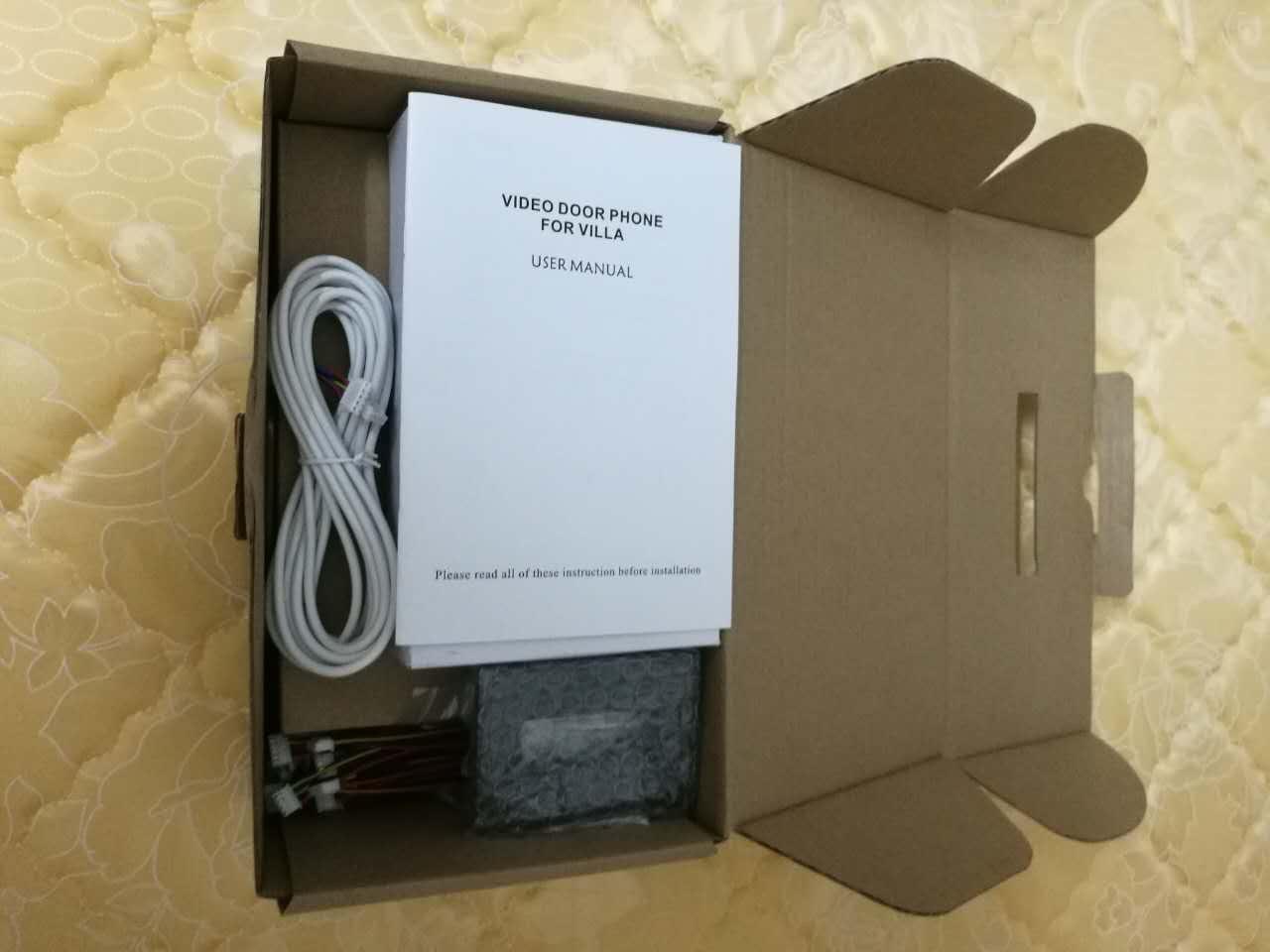 2 Units Apartment Video Intercom System with Wired 7 Inch Monitor | Video Doorbell Door Phone Kits, Indoor Outdoor IR Camera, Support Unlock, Monitoring, 2 Way Intercom for Home Apartment customer photo 2