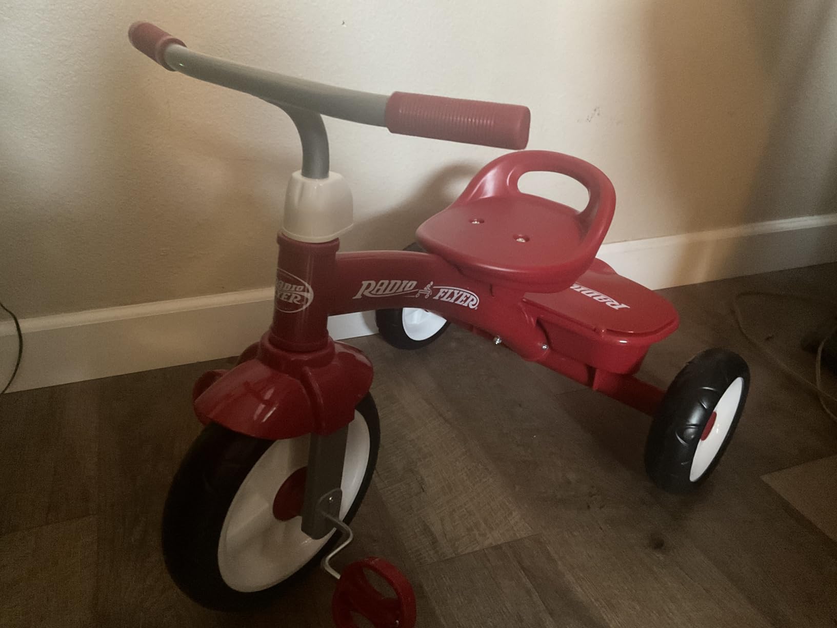 Radio Flyer Red Rider Trike, for Ages 2.5-5, Toddler Tricycle | Quiet Ride Wheels, Comfort Grip Handlebars, Easy Carry Seat Handle, Covered Storage Bin, (Amazon Exclusive) customer photo 2