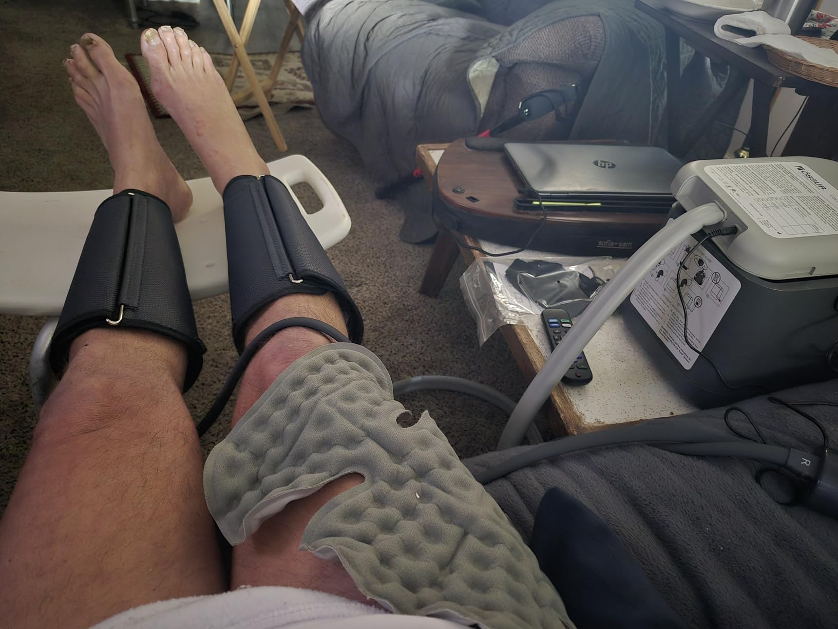 Cold Rush Compact Therapy Ice Machine - Cryotherapy System for Pain Relief & Cold Compression - Post-Surgery & Injury Recovery - with Replacement Cryo Cuff Pads (with Ankle Pad) customer photo 1
