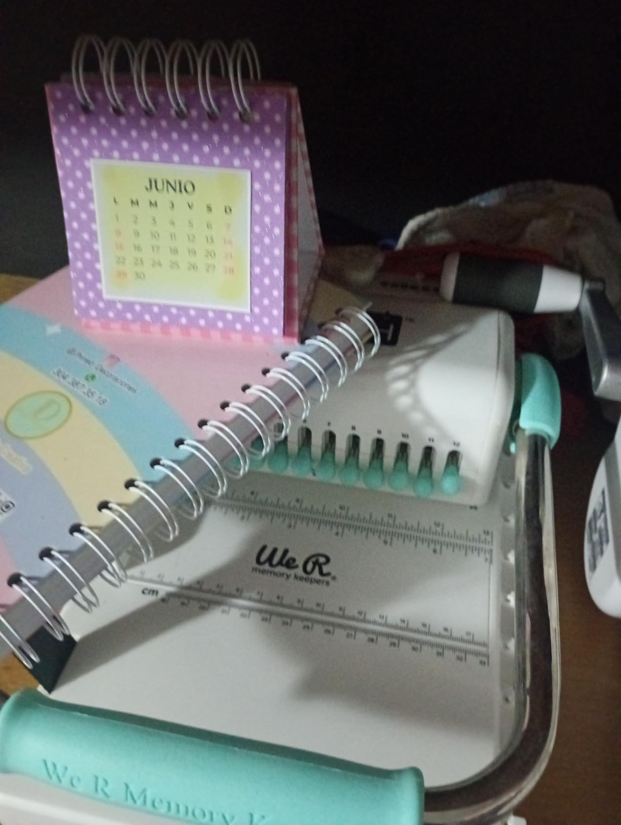 We R Memory Keepers, Cinch Book Binding Machine 2, Pink/White, Easy to Use Design with Slide Ruler, Compatible with Wire or Spiral Coils, Make Professional Books, Notebooks, Calendars and More customer photo 1
