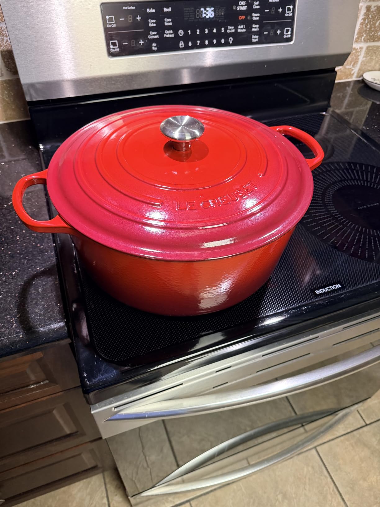 Le Creuset Enameled Cast Iron Round Dutch Oven, 5.5 qt., Flame customer photo 2
