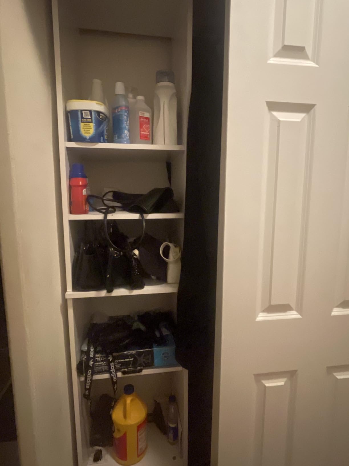 ClosetMaid SuiteSymphony Wood Closet Organizer Starter Kit with Tower and 3 Hang Rods, Shelves, Adjustable, Fits Spaces 4 - 9 ft. Wide, Natural Gray customer photo 1