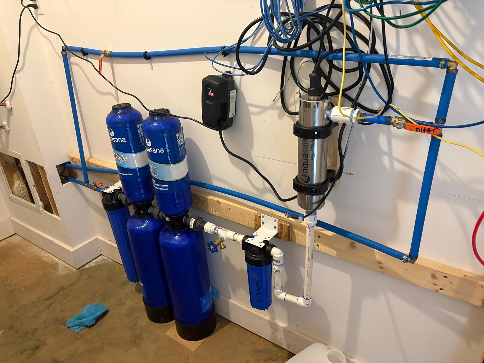 Aquasana Whole House Water Filter System | 1M Gal | UV | WH-1000-CS-UVS-B | 10-Year Filter | 14.6 GPM | Carbon & KDF | Reduces Bacteria & Viruses | Salt-Free Scale Control | Pro Kit | 10-Year Warranty customer photo 2