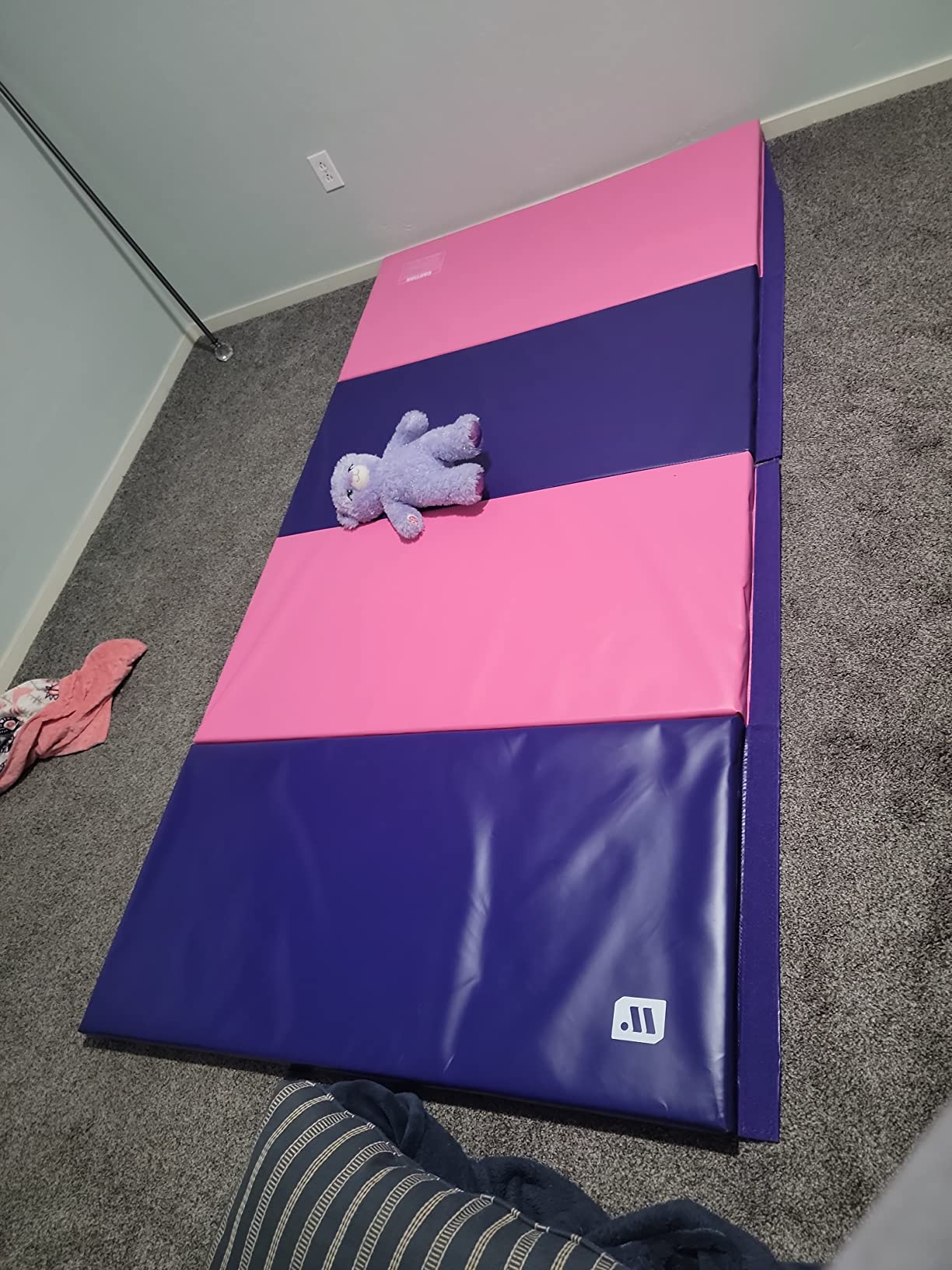 We Sell Mats - 4 ft x 8 ft x 2 in Premium Personal Fitness & Exercise Mat for Home Workout - Lightweight and Folds for Carrying - All Purpose Home Gym Mat - Thick Mat for Yoga, Pilates, Stretches customer photo 1