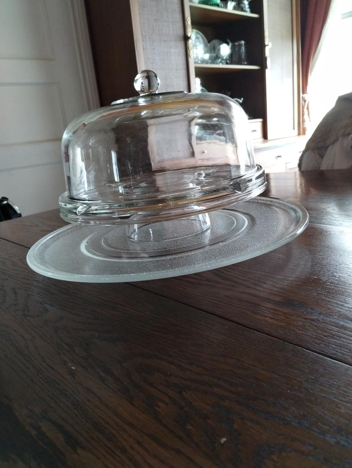 Libbey Selene 6-in-1 Domed Glass Cake Stand, Unique Space Saving Glass Cake Stand with Dome, Multi-Purpose Dip Bowl To Serve Snacks and More customer photo 1