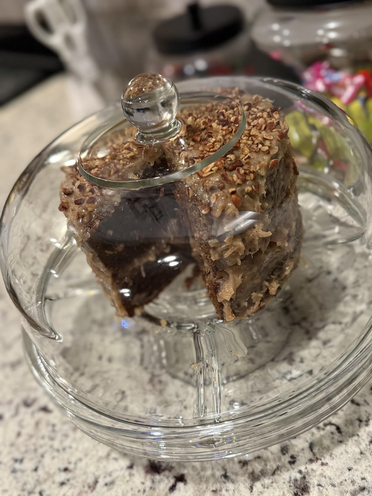 Libbey Selene 6-in-1 Domed Glass Cake Stand, Unique Space Saving Glass Cake Stand with Dome, Multi-Purpose Dip Bowl To Serve Snacks and More customer photo 2