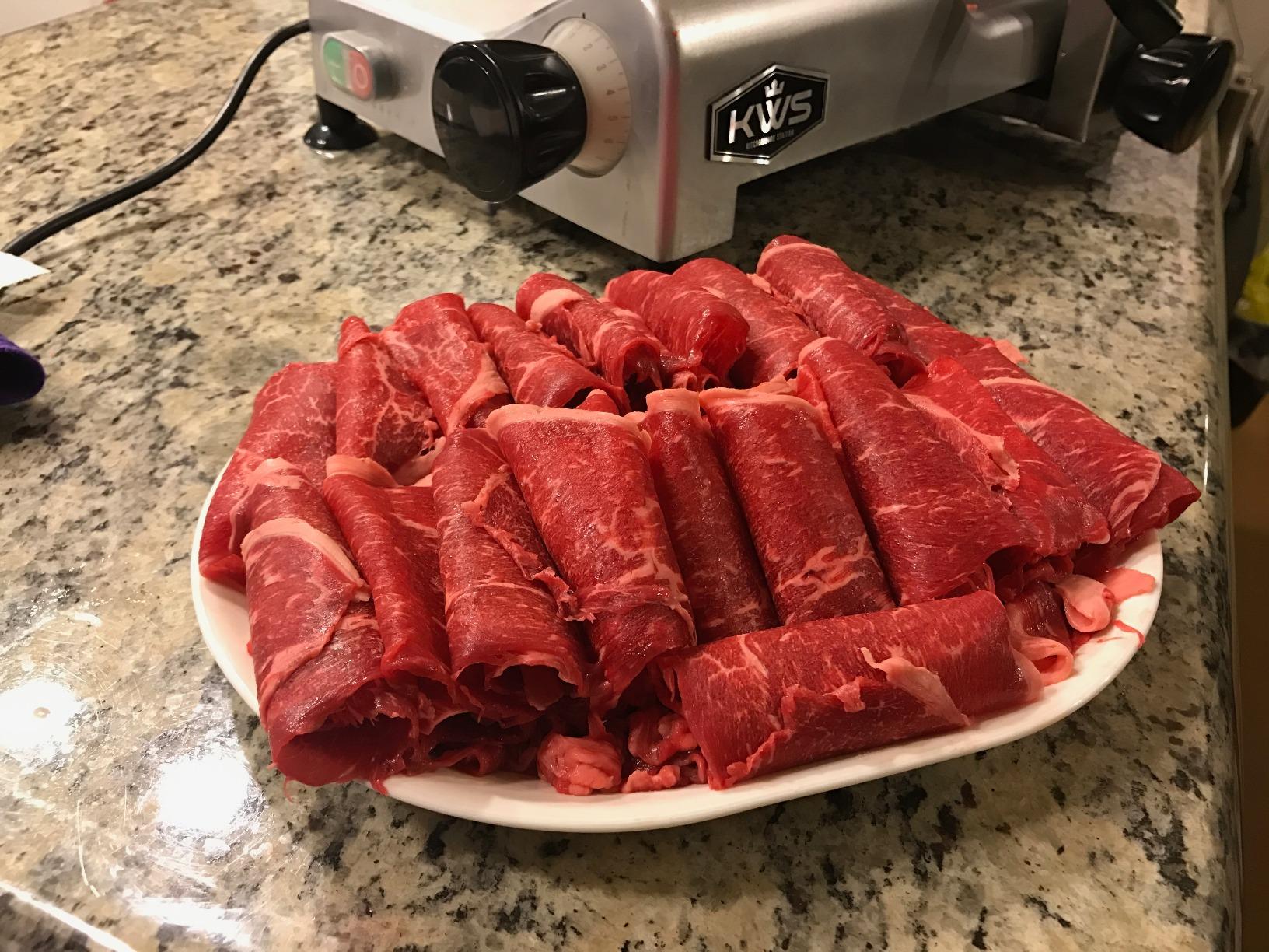 KWS MS-12NS Premium Powerful 420W Electric Meat Slicer | 12-Inch Stainless Steel Blade, Frozen Meat/Cheese/Food Slicer Low Noises Commercial and Home Use [ ETL, NSF Certified ] customer photo 2