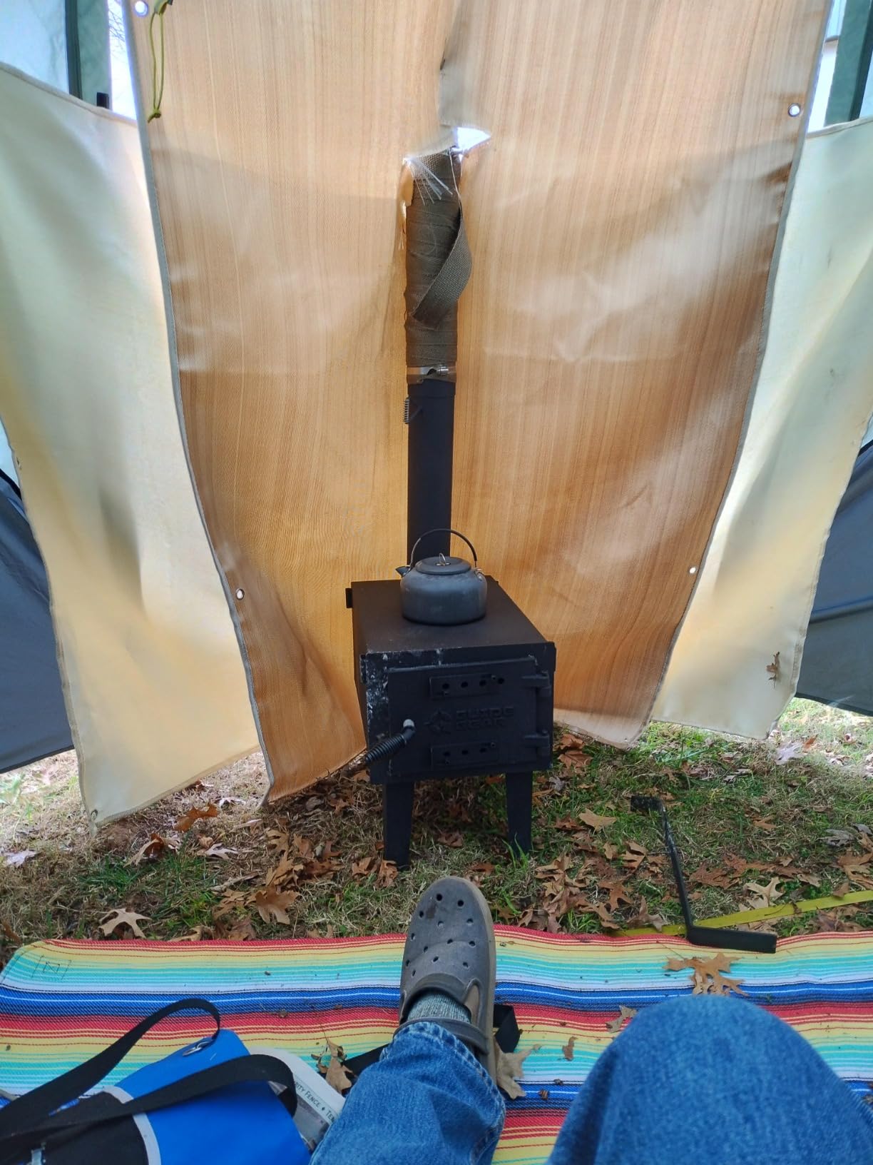 Guide Gear Outdoor Wood Burning Stove; Portable with Chimney Pipe for Cooking and Camping customer photo 1
