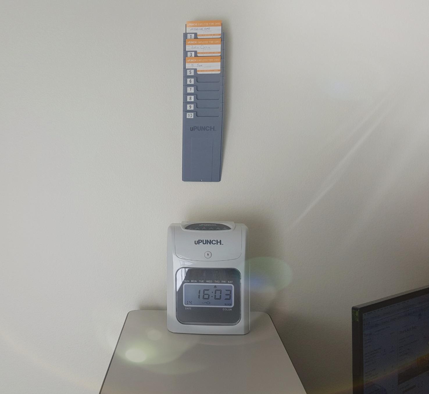 uPunch HN4500 Advanced Calculating Time Clock Bundle for Small Business: Complete Employee Time Tracking System with 200 Time Cards, Racks, Ribbons, and Keys customer photo 2