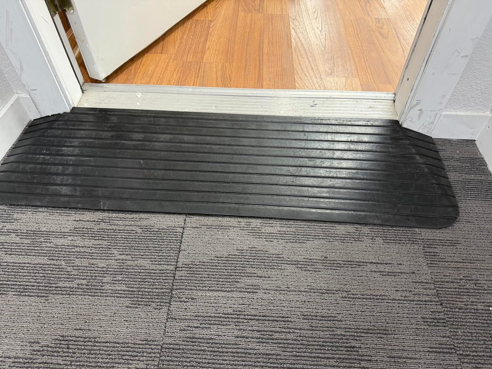 Doorway Threshold Ramp, Wheelchair Scooter, Rubber, 1.5