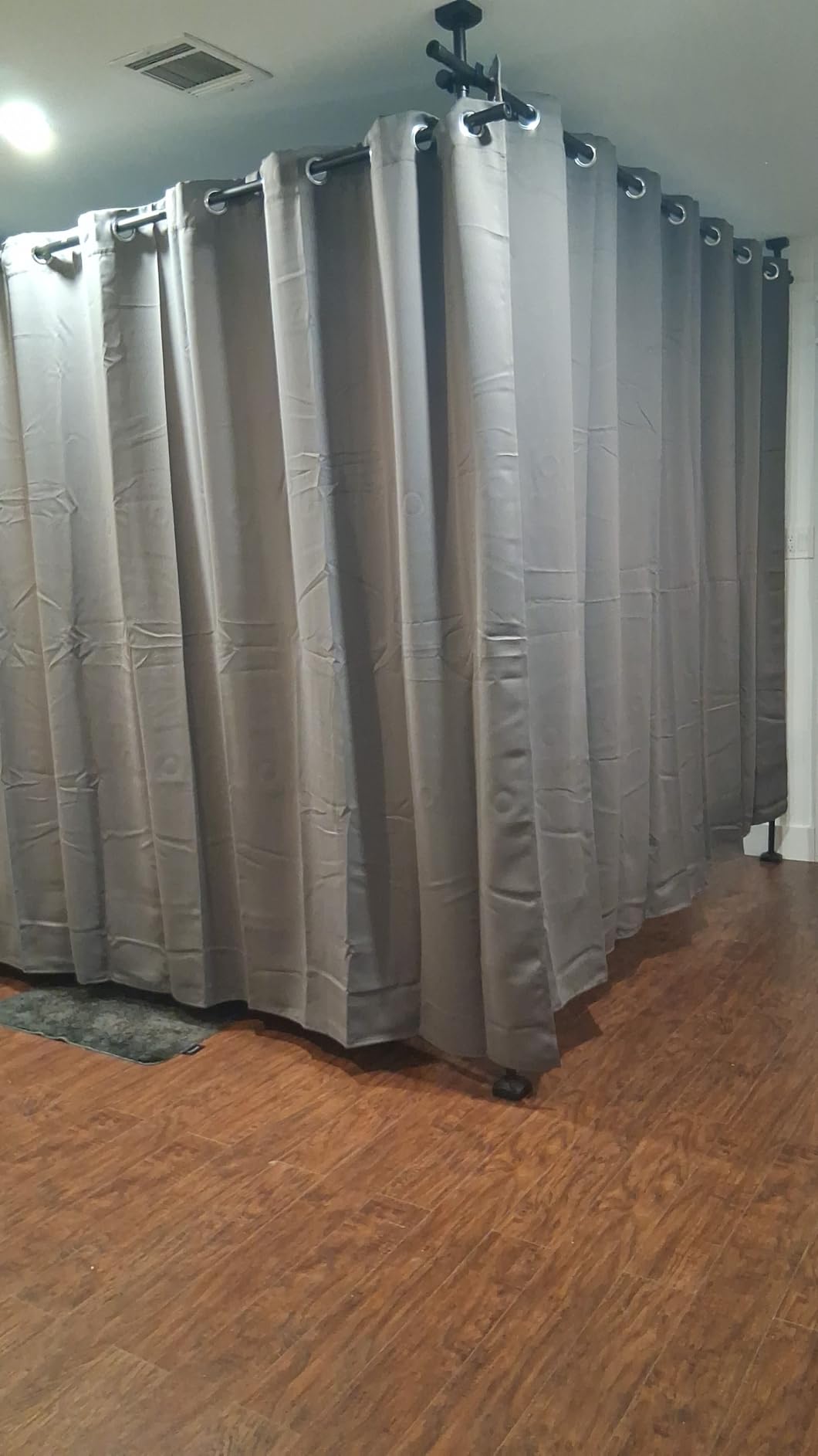 NICETOWN Gray Room Divider Curtain for Patio 100