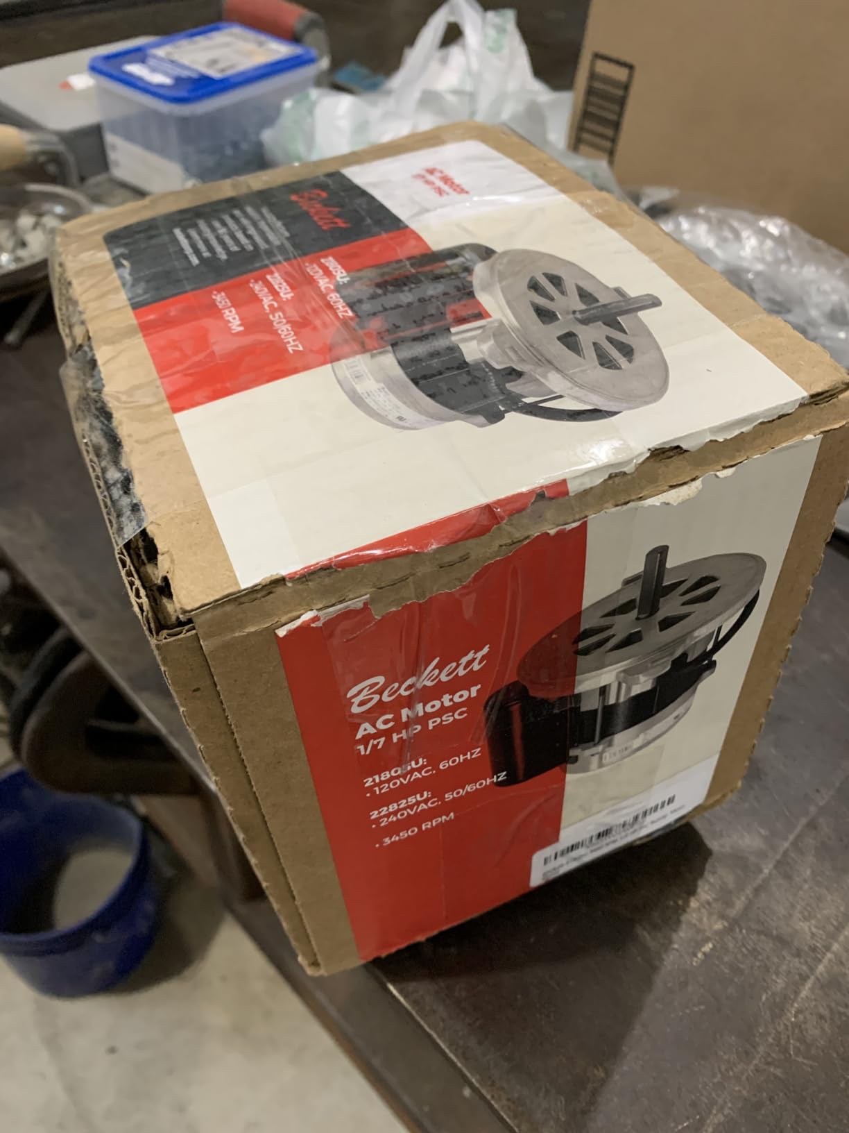 Beckett 21805U 3450 RPM 1/7 HP PSC Burner Motor customer photo 1