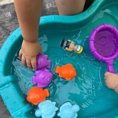 Step 2 Spill & Splash Seaway Water Table for Kids, Two-Tier Outdoor Kids Water Sensory Table with Umbrella, Ages 1.5+ Years Old, 11 Piece Water Toy Accessories customer photo 2