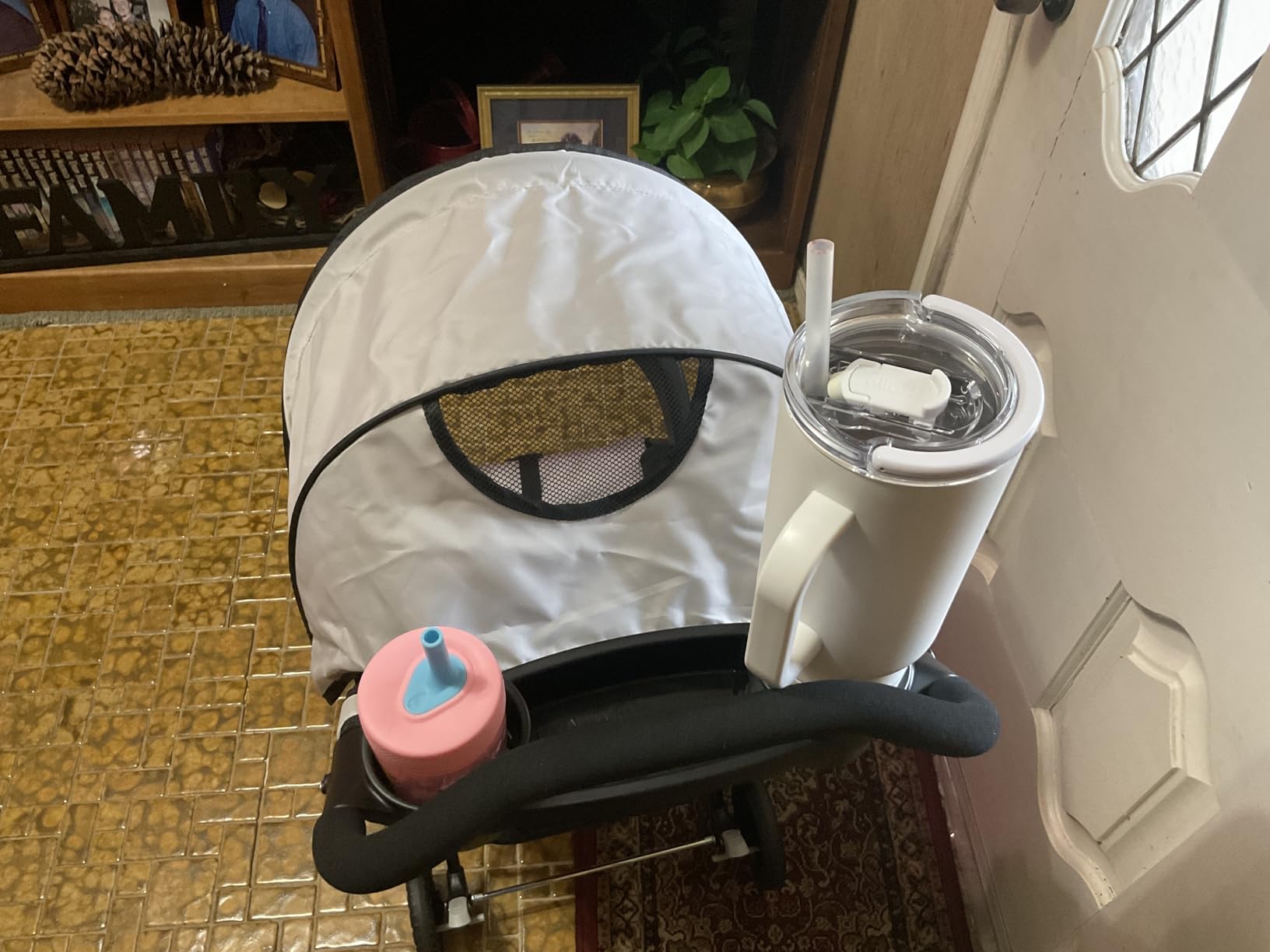 Kolcraft Cloud Plus Lightweight Umbrella Stroller for Toddlers with Reclining Seat, Large Storage Basket, Canopy, Infant & Parent Trays, Compact Fold for Summer Travel, Durable Frame, Slate Gray customer photo 1