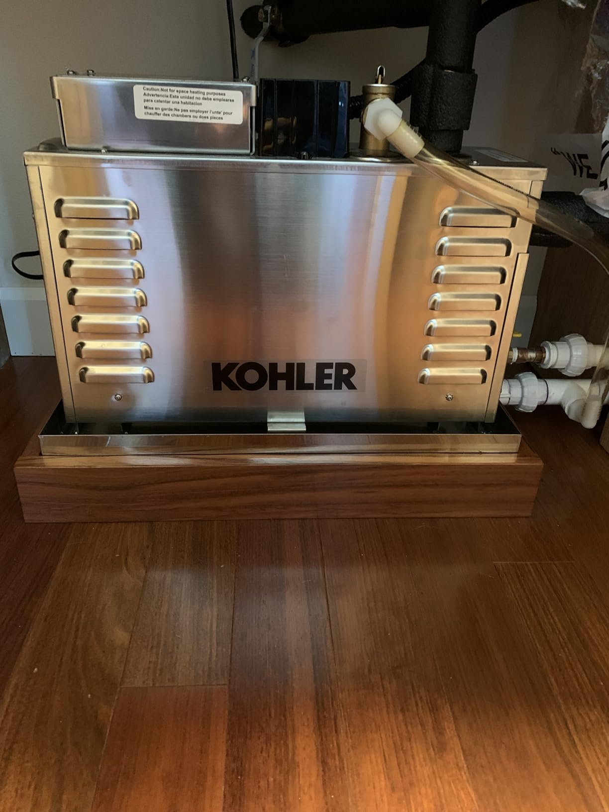 Kohler K-5529-NA Invigoration Steam Generator, 9 kW, Aluminum customer photo 1