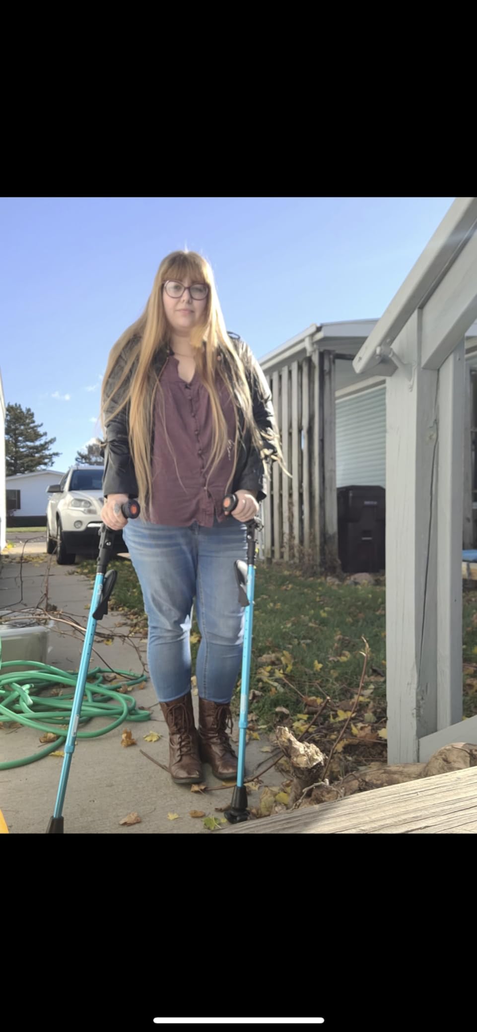 Ergobaum Prime 7TH Generation by Ergoactives. 1 Pair (2 Units) of Ergonomic Forearm Crutches - Adult 5' - 6'6'' Adjustable (Gray) customer photo 1