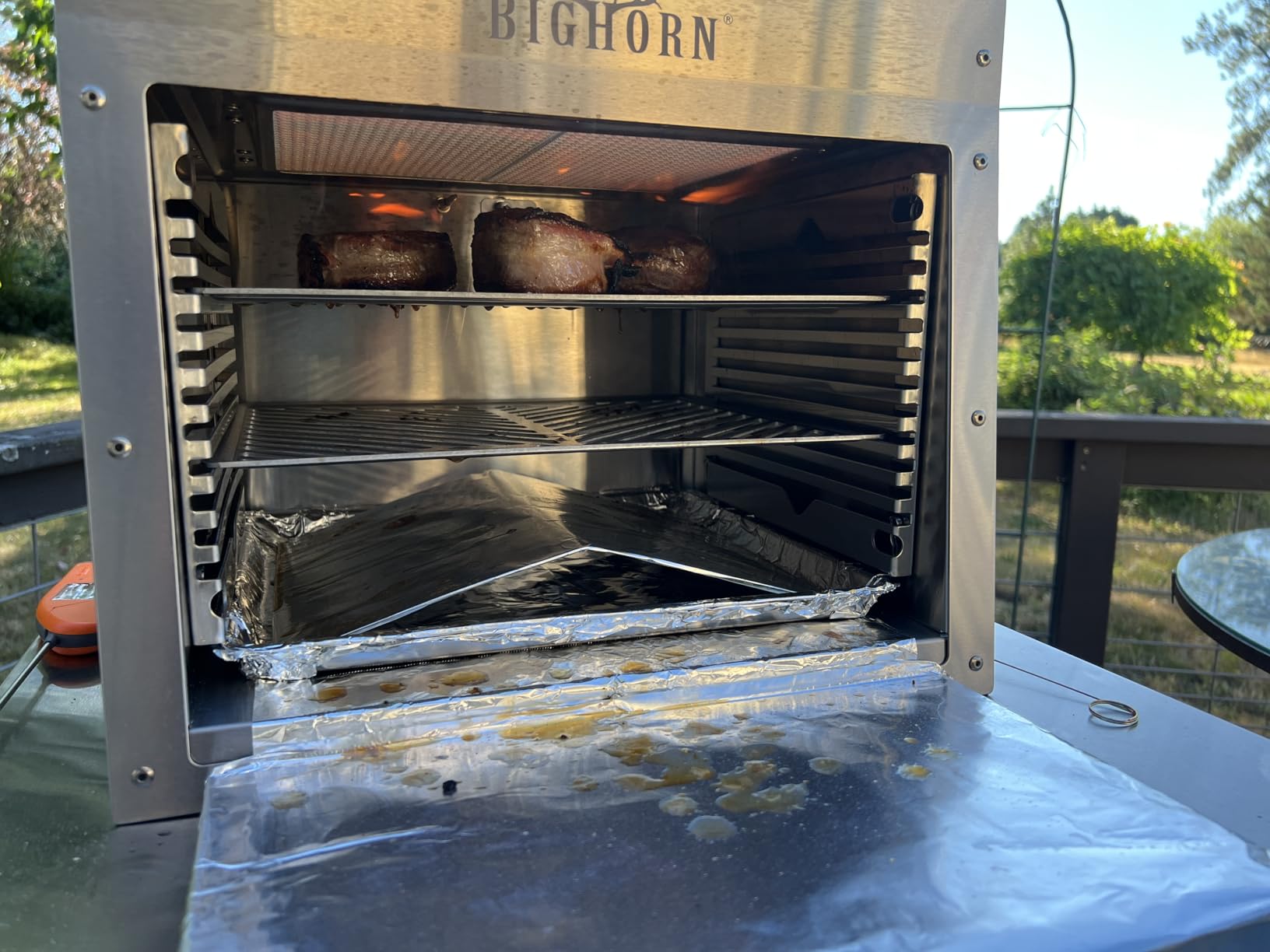 BIG HORN OUTDOORS 1500°F Infrared Propane Gas Grill - Portable Steak Broiler & Sear Station, Outdoor Salamander BBQ, Stainless Steel, 21.2 inch customer photo 2