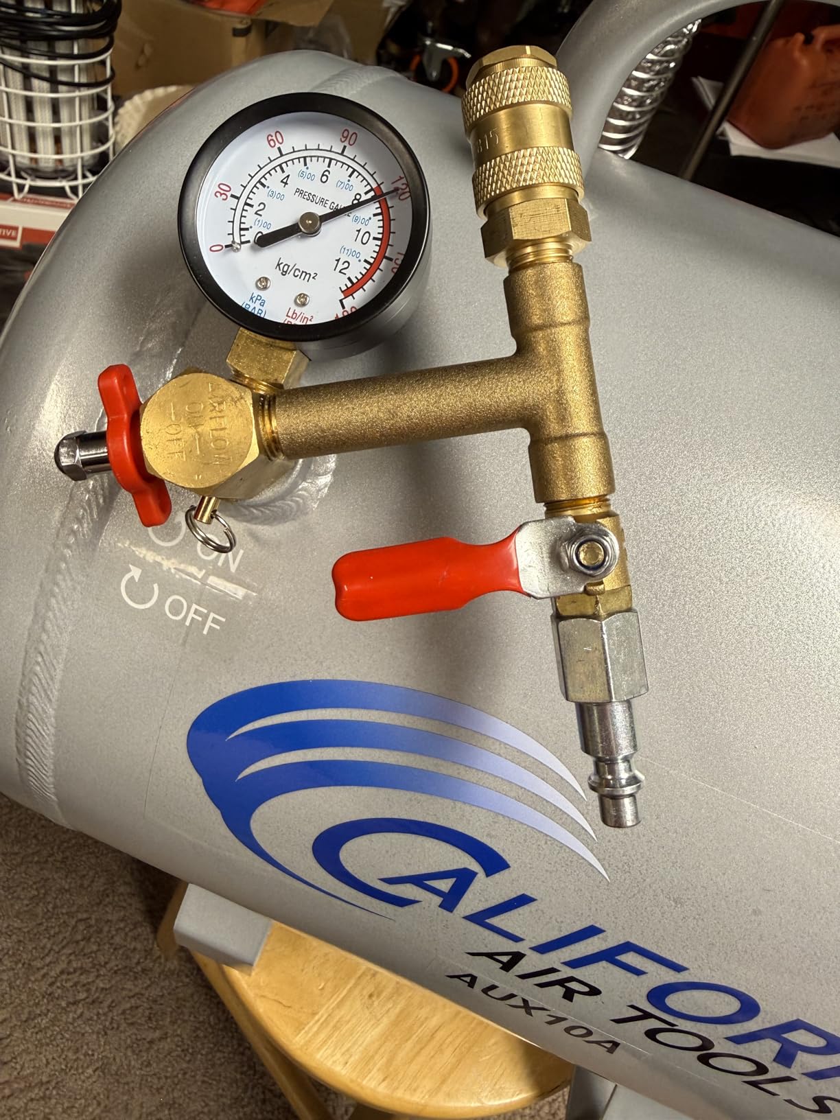 California Air Tools CAT-AUX10A Lightweight Portable Aluminum Air Tank, 10 Gallon, Silver customer photo 2