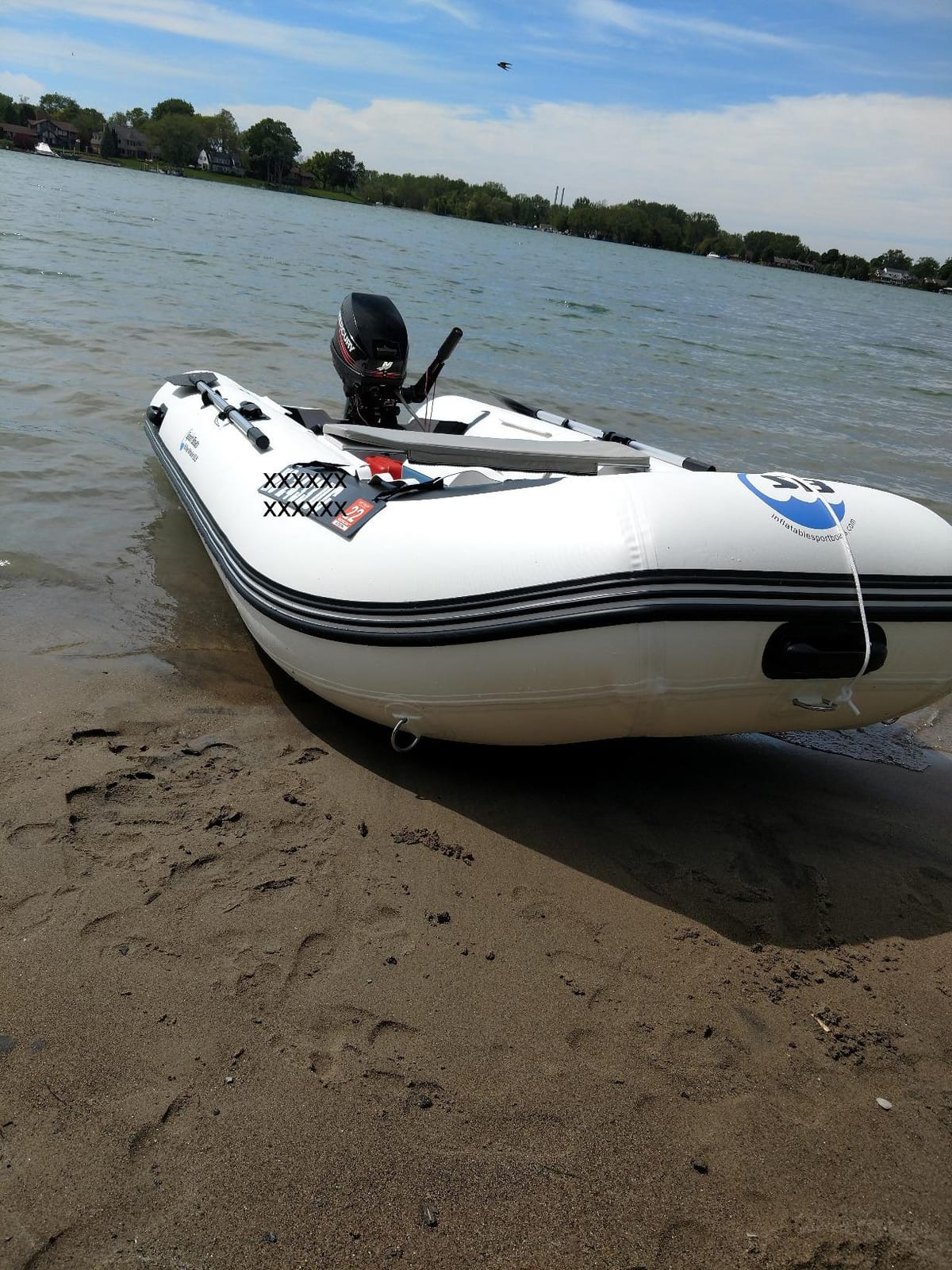 Killer Whale 10.8' Inflatable Dinghy | Aluminum Floor Dinghy with Durable Heat-Welded PVC | 5 Person Inflatable Dinghy | 15HP Motor Ready | Rigid aluminum hard floor | 5-person inflatable dinghy | 1,268 lb max load | 15HP | yacht tender customer photo 1