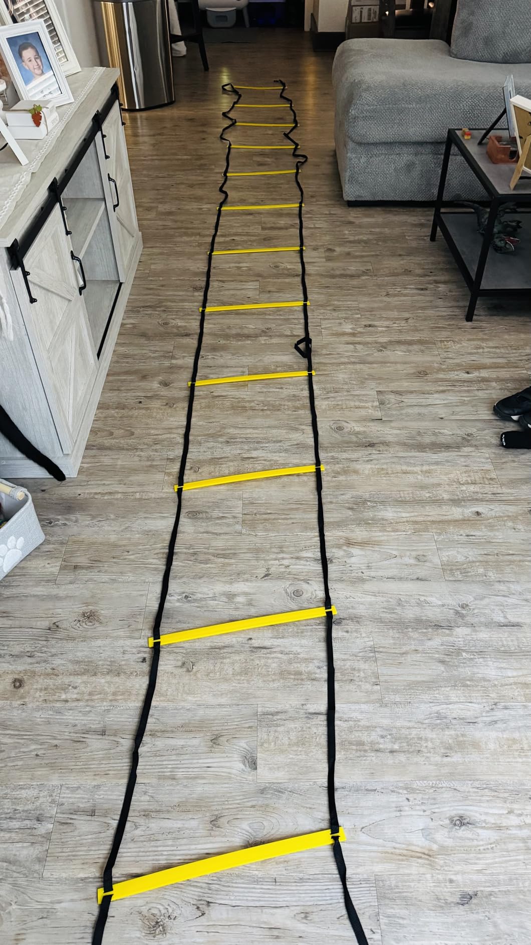 GHB Pro Agility Ladder Agility Training Ladder Speed 12 Rung 20ft with Carrying Bag customer photo 2