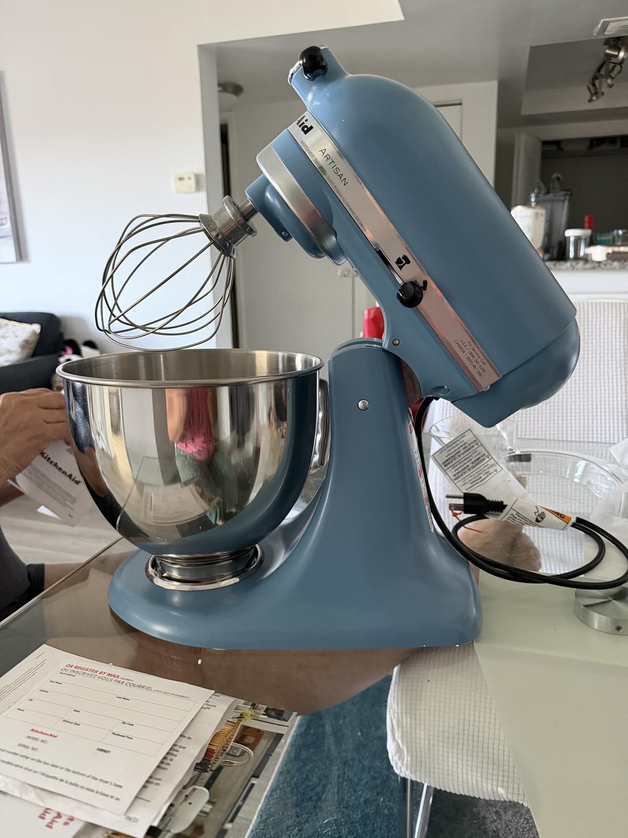 KitchenAid Artisan, 5-Qt Tilt Head Stand Mixer, KSM150PS, Includes Pouring Shield for Mess-Free Mixing, 10 Speed Settings customer photo 1