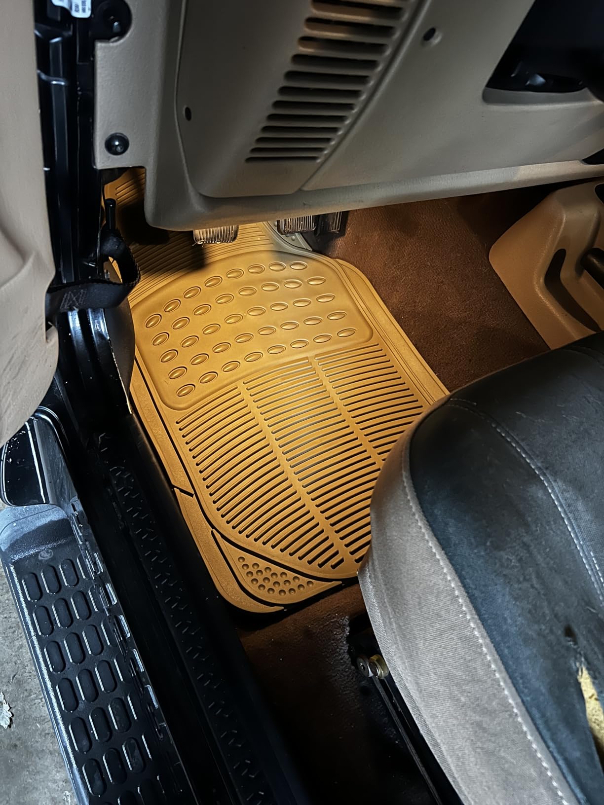FH Group Automotive Floor Mats - Heavy-Duty Rubber, Universal Fit Full Set, ClimaProof, Trimmable For Most Cars, Sedan, SUV, Truck, Black customer photo 2