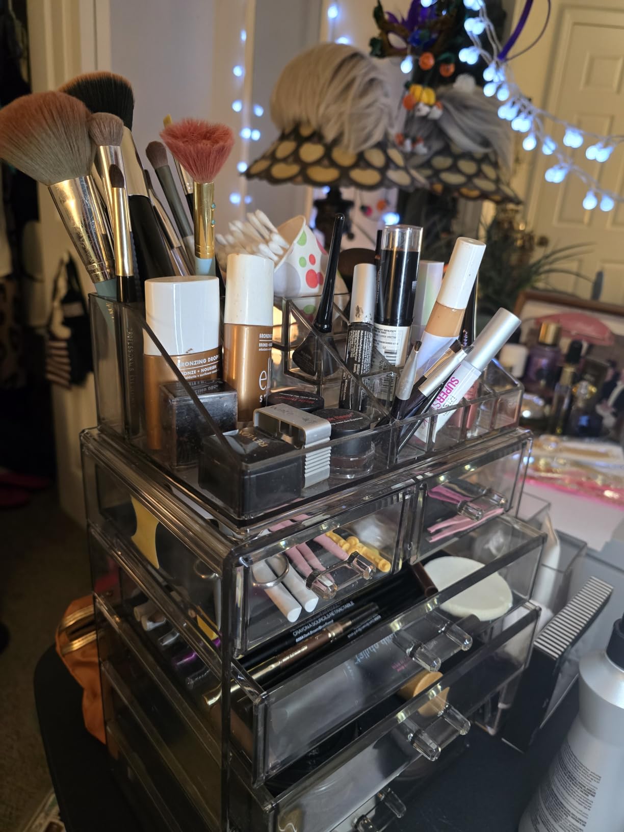 Sorbus Acrylic Makeup Organizer Set, 6-Drawer Vanity & Countertop Cosmetic Storage with Small & Wide Compartments, Clear Makeup Storage for Brushes, Jewelry - Holiday Gift for Women & Teens customer photo 1