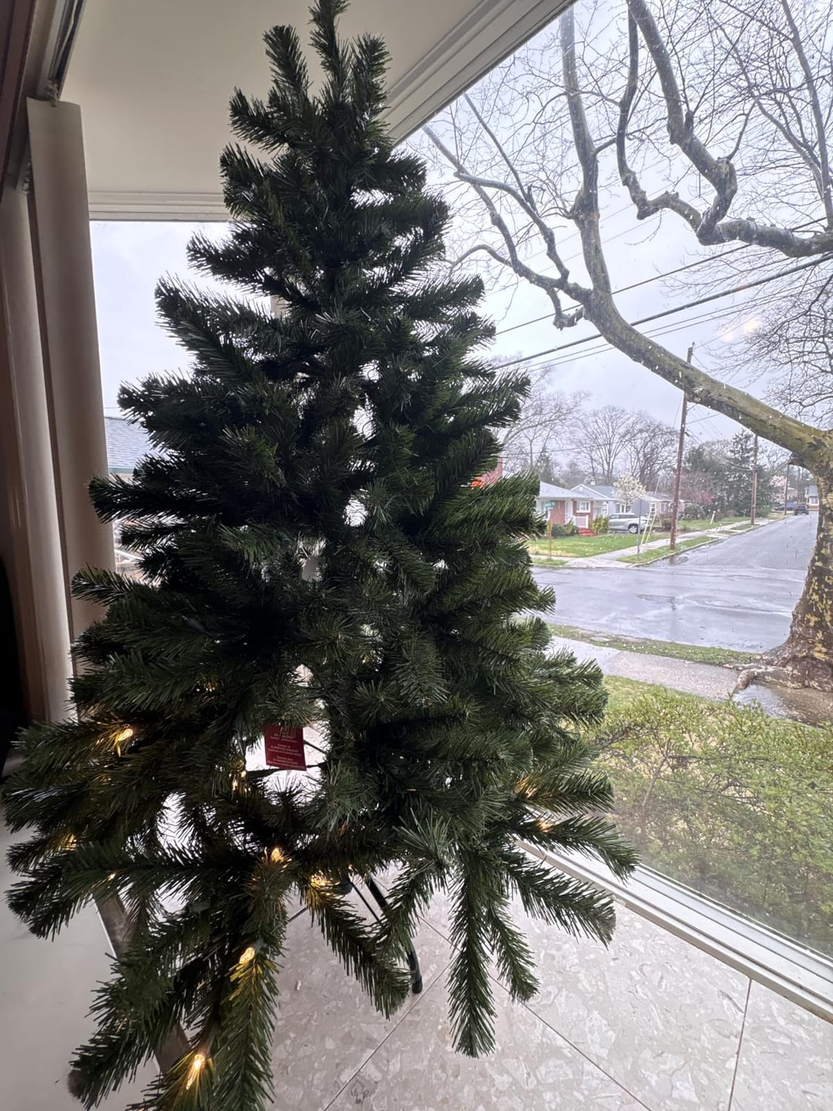 National Tree Company 7ft Pre-Lit North Valley Spruce Christmas Tree | 500 Clear Lights, 1,096 Tips, Includes Stand, Artificial, Green customer photo 2