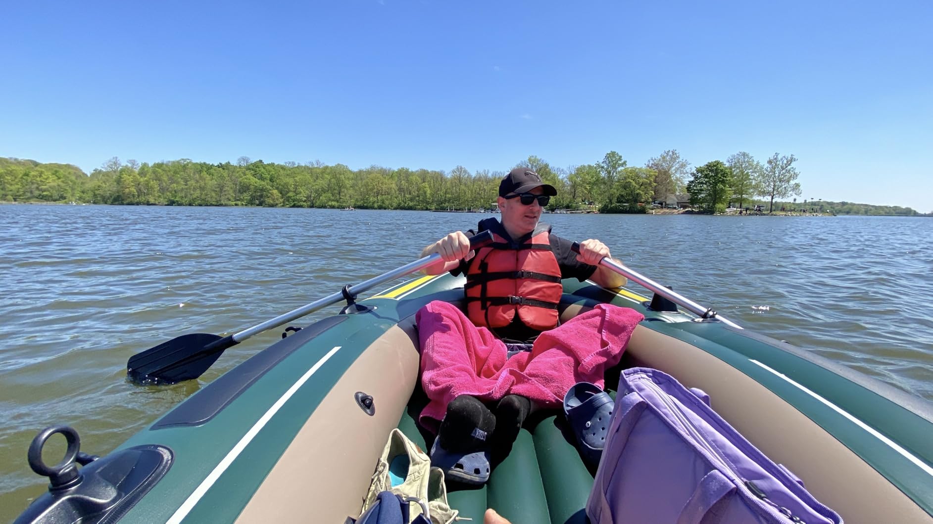 INTEX Seahawk Inflatable Boat Series: Includes Boat Oars and High-Output Pump - Fishing Rod Holders - Gear Pouch customer photo 2