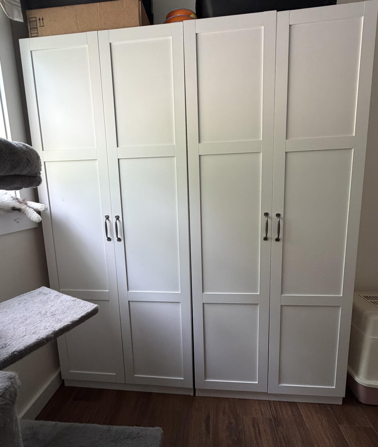 Sauder Storage Cabinet/Pantry cabinets, Cinnamon Cherry finish, 29.61