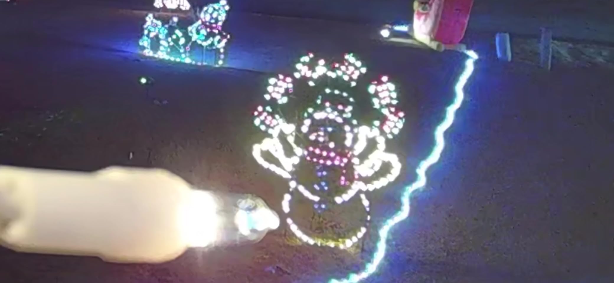 ProductWorks Snowman Yard Decoration - Lighted LED Display - 60 in - Metal | 265 Colorful Lights, Animated Juggling Motion, 40 in W, Indoor Outdoor Use, Includes Stakes And Spare Bulbs, 43 in Cord customer photo 2