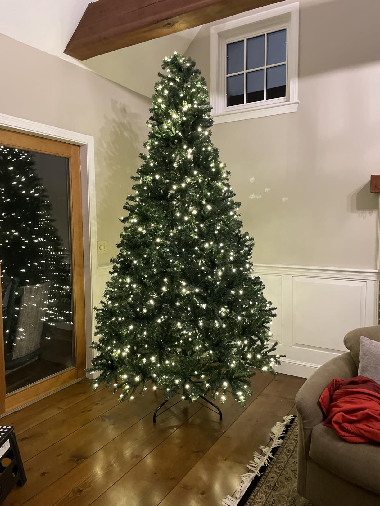 Best Choice Products Artificial Christmas Tree, 7.5ft Premium Pre-Lit Realistic Spruce Holiday Décor w/Dense Branches, Metal Base - Green Spruce customer photo 2