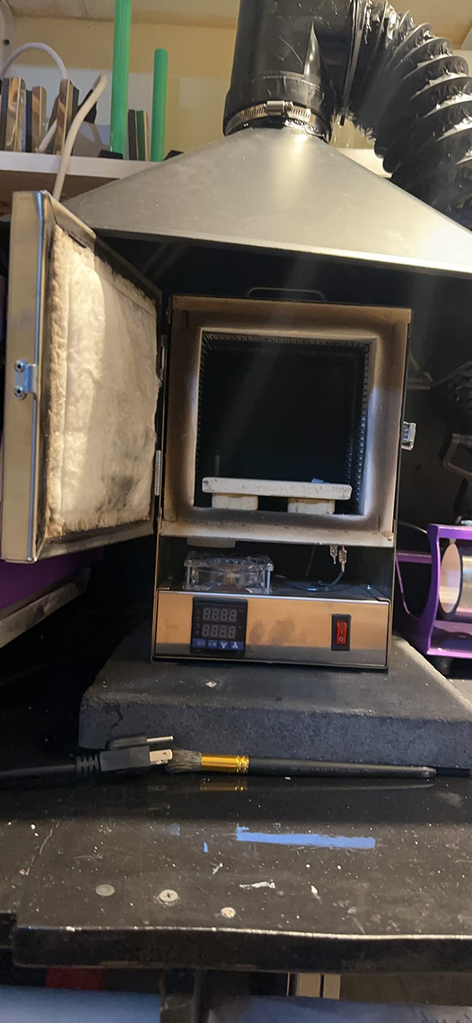 RapidFire Pro-LP Electric Kiln Furnace-2200F 10 Min Melt Gold - Programmable Controller customer photo 2