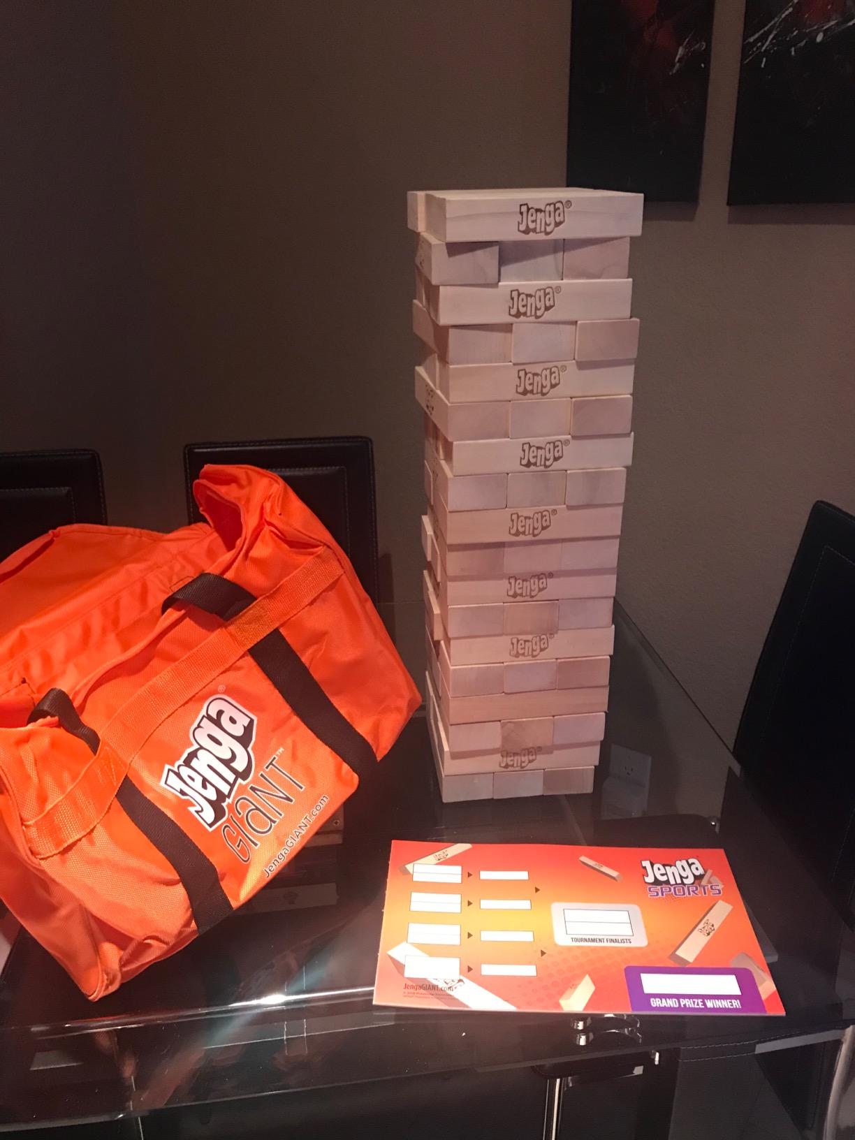 Jenga GIANT - Hardwood Blocks - Stacks to Over 5 feet - Officially Licensed - JS7 customer photo 2