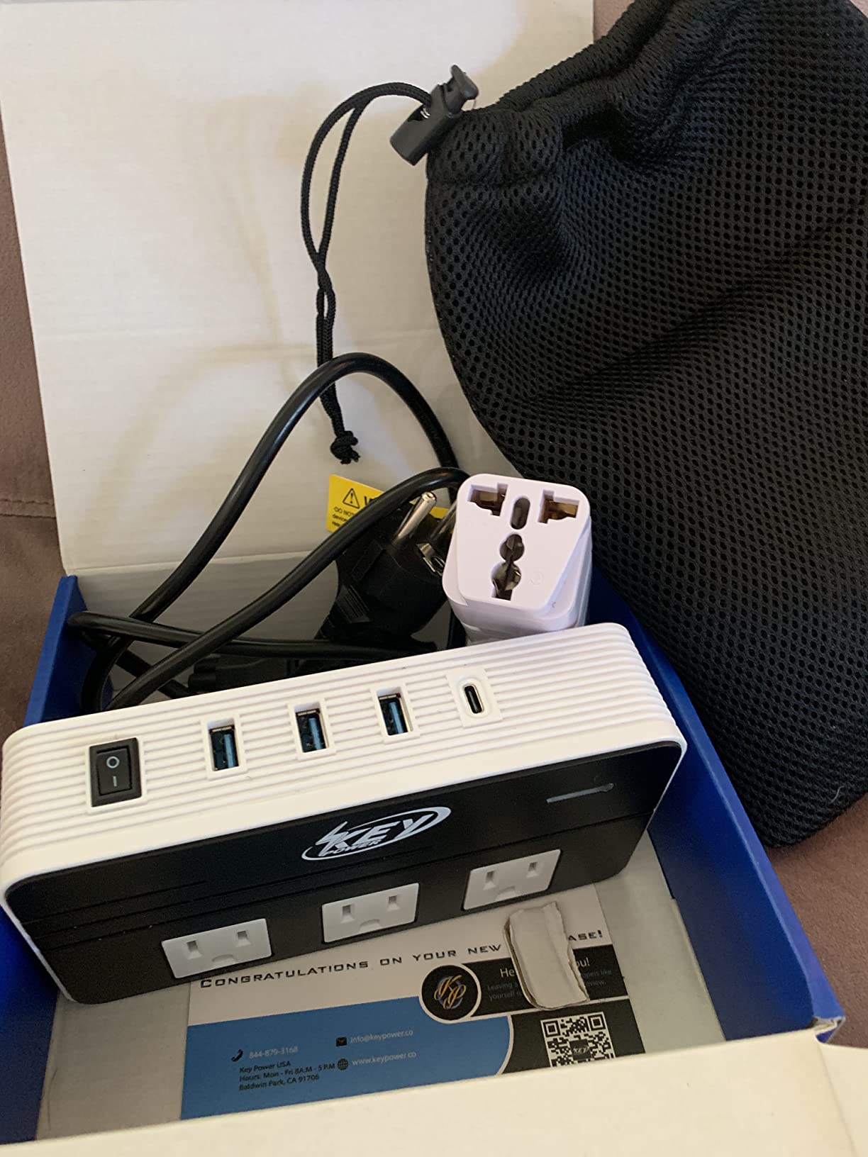 Key Power 230-Watt Step Down 220V to 110V Voltage Converter | International Travel Adapter/Power Converter with USB-C Port 18W - [Use for USA Appliance Overseas in Europe, AU, UK, etc.] customer photo 2