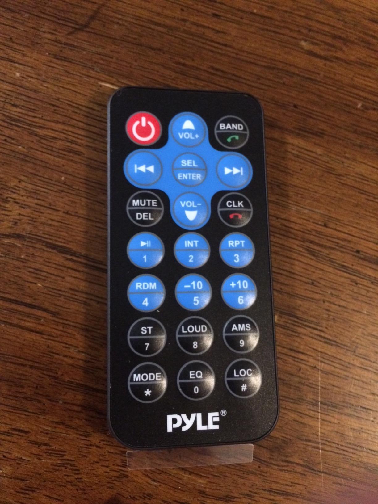 Pyle Bluetooth Marine Receiver Stereo - 12v Single DIN Style Boat In dash Radio Receiver System with Digital LCD, RCA, MP3, USB, SD, AM FM Radio - Remote Control, Wiring Harness - PLRMR27BTB (Black) customer photo 2