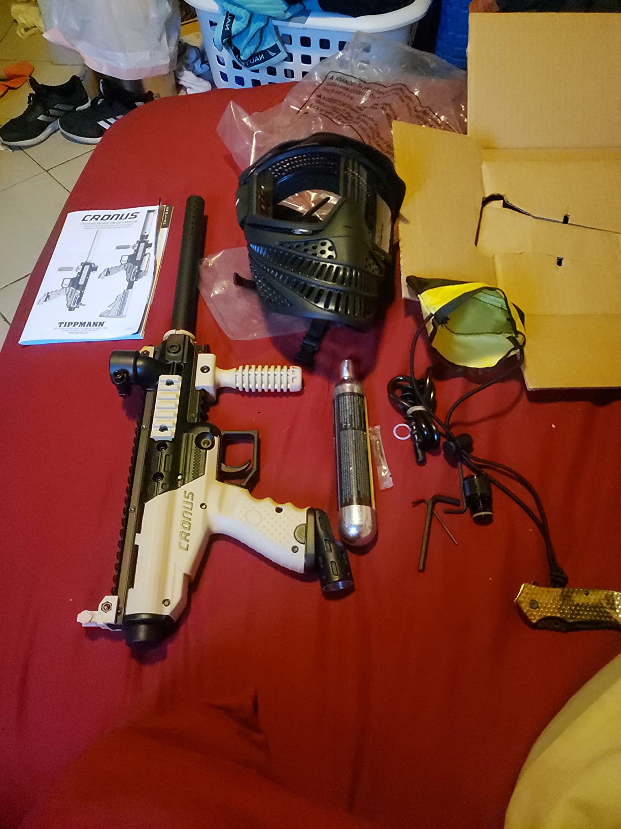 Tippmann Cronus PowerPack Basic Includes 90gram Tank, JT Raptor Goggle, 200rd Loader customer photo 2