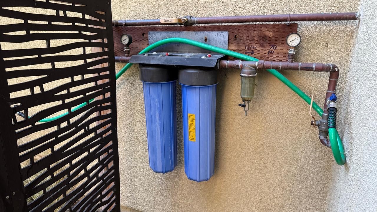 iSpring Iron, Manganese Whole House Water Filter System Also Eliminates Chlorine, Taste, and Odor, 2-Stage Commercial-Grade 20