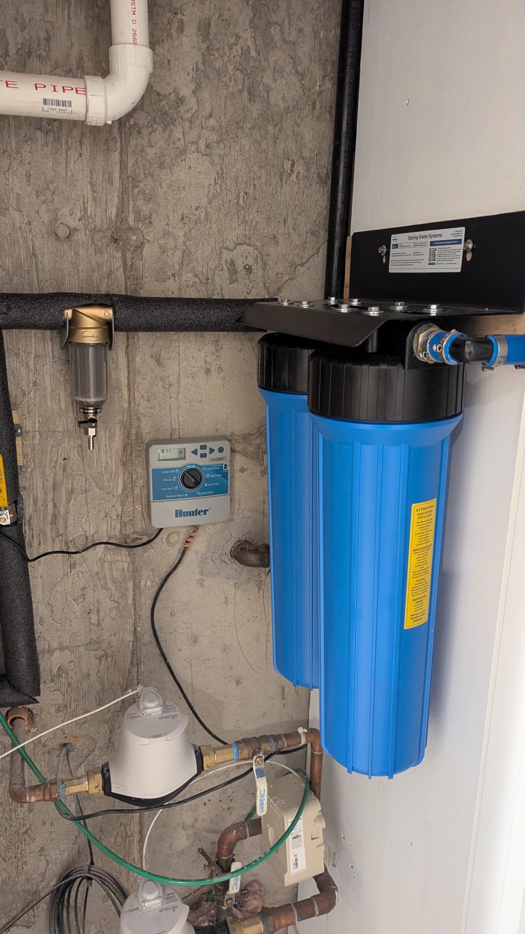 iSpring Iron, Manganese Whole House Water Filter System Also Eliminates Chlorine, Taste, and Odor, 2-Stage Commercial-Grade 20