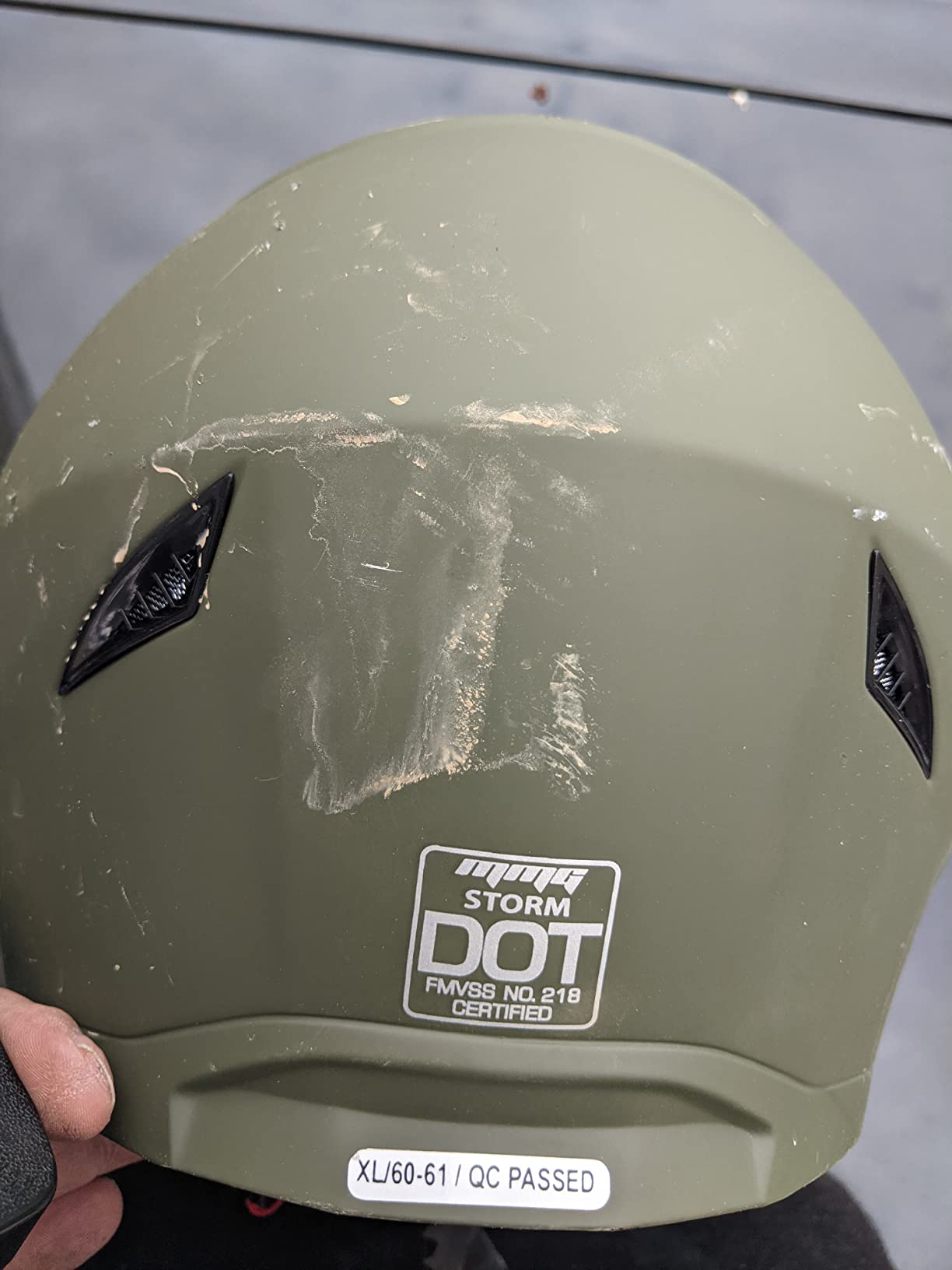 MMG Adult Dual Sport Full Face Helmet, Dirt Bike/ATV/Street, Black, Medium | Polycarbonate/ABS dual-sport, flip-up visor customer photo 2