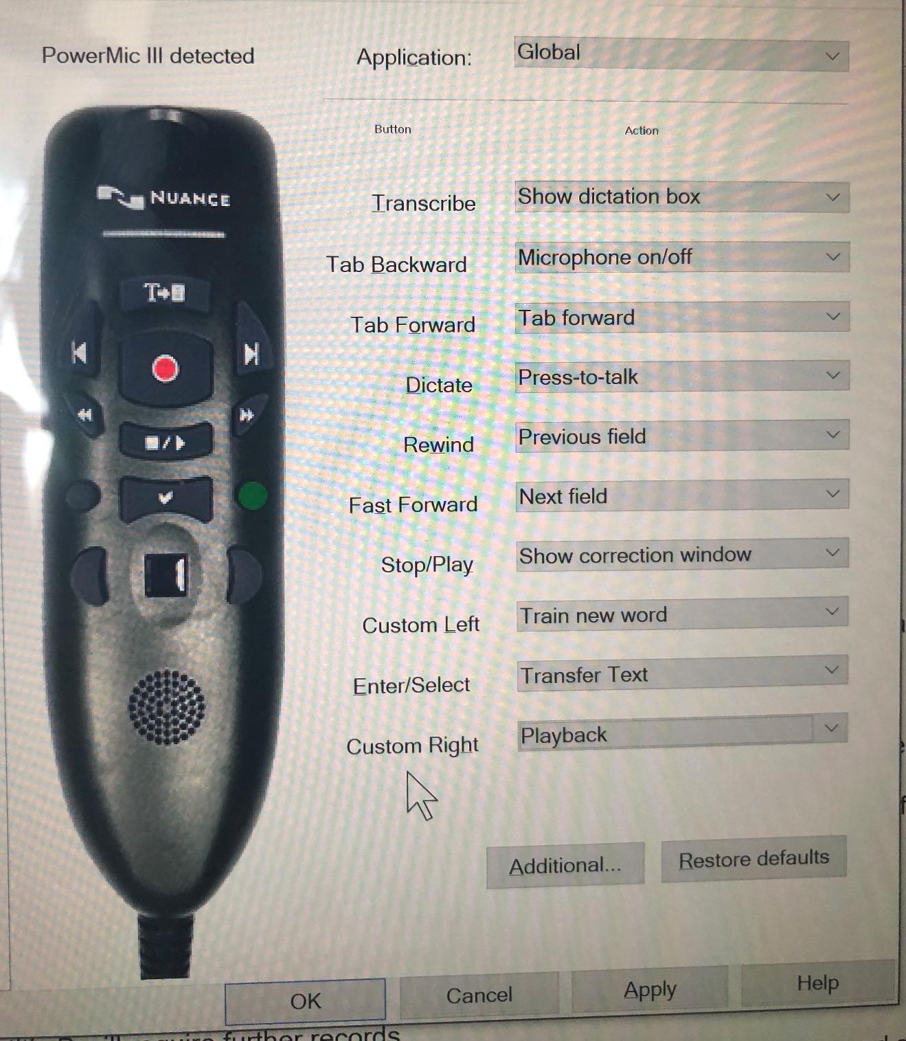 Nuance PowerMic III Microphone for Dragon (Non-Healthcare), 9 Ft Cord, Dictate Documents and Control your PC - all by Voice customer photo 2
