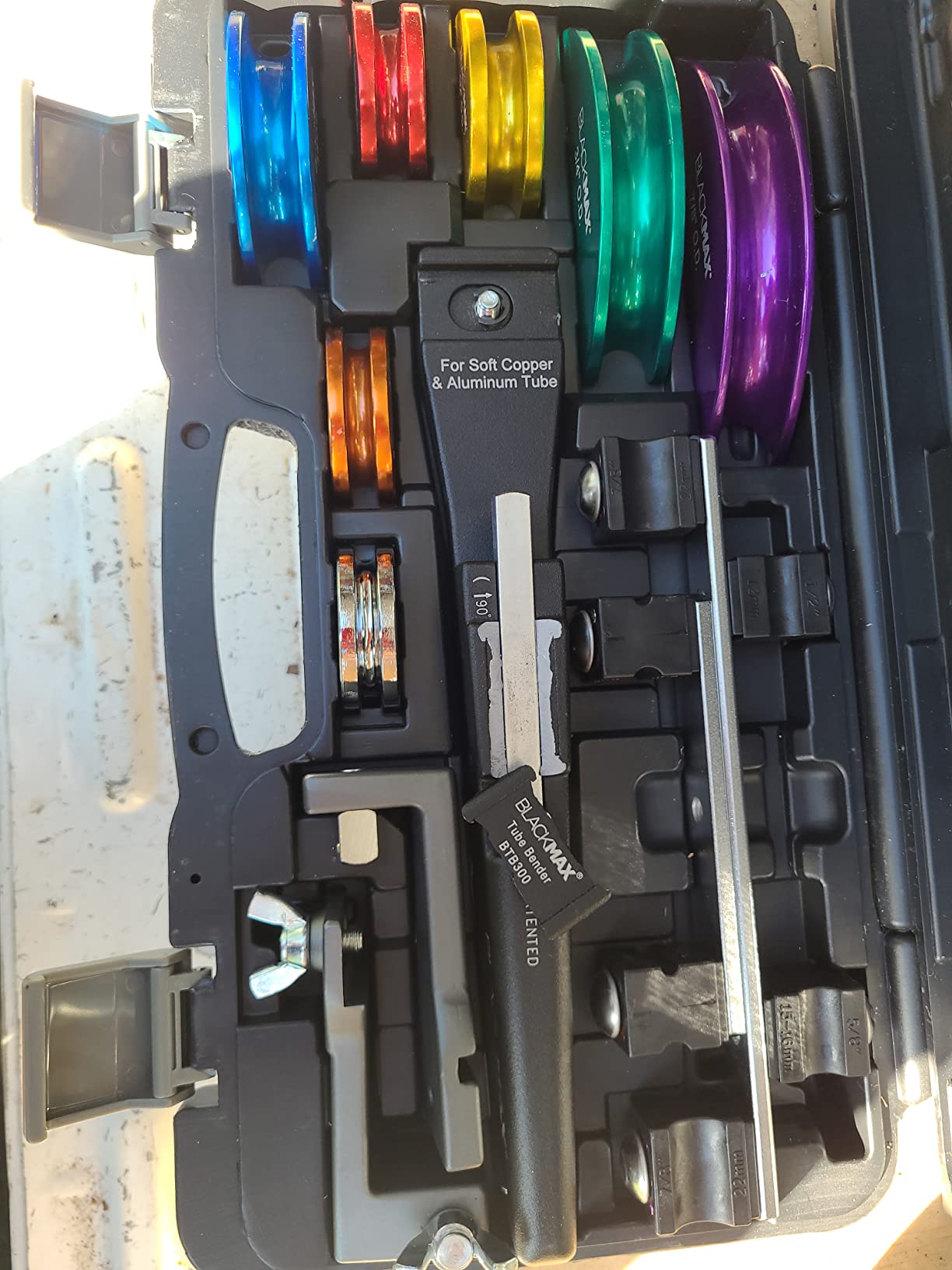 CPS BLACKMAX BTB300 Premium Ratcheting Tube Bender with Reverse Bend, Includes 1/4-7/8 (7) Sizes customer photo 1