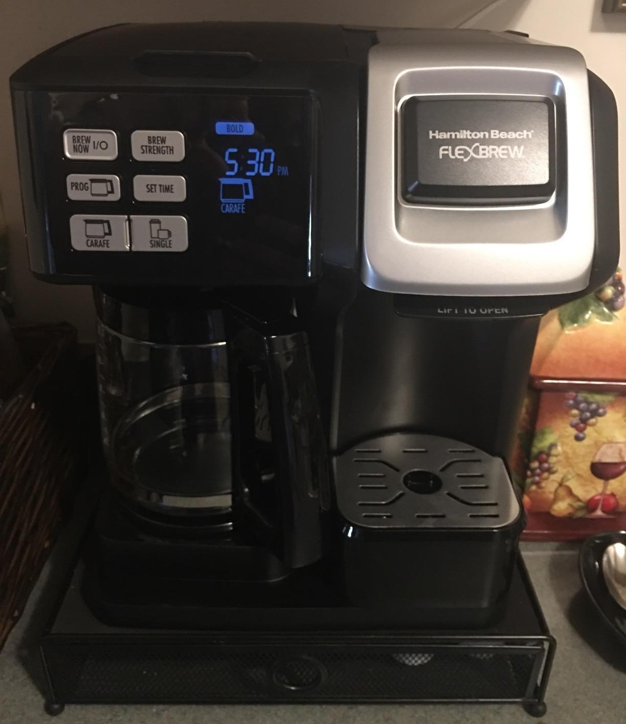 Hamilton Beach FlexBrew Trio 2-Way Drip & Single Serve Coffee Maker | Compatible With K-Cups, Pods or Grounds | Black | 49976 customer photo 2