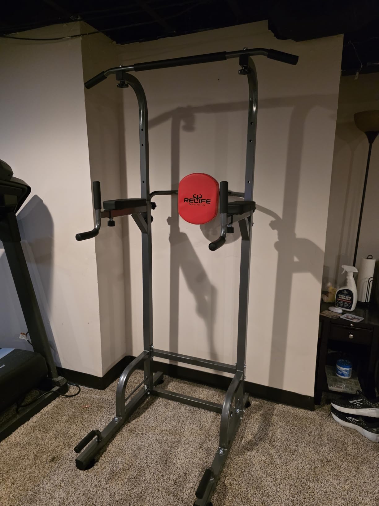 RELIFE REBUILD YOUR LIFE Power Tower Pull Up Bar Station Workout Dip Station for Home Gym Strength Training Fitness Equipment customer photo 1