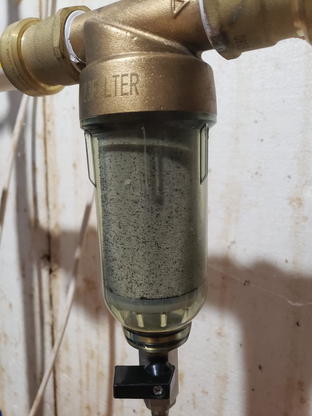 iSpring WSP-50 Spin Down Sediment Filter, Whole House Prefilter, 50 Micron | Flushable Sediment Buster Prefilter for Well Water, Reusable Stainless Steel Mesh, Dual O-Ring, Lead-Free Brass, Leak-Free customer photo 1