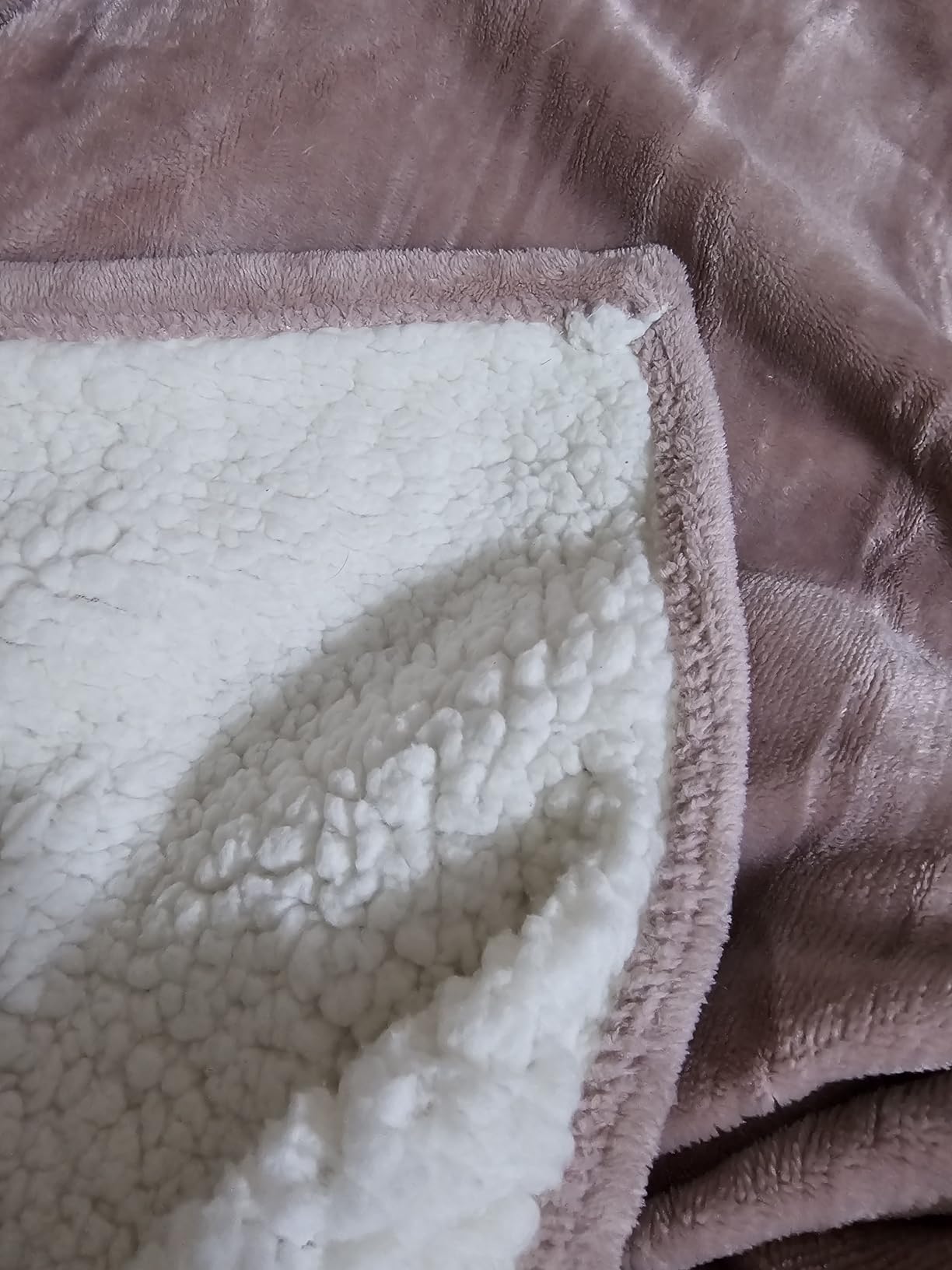 Utopia Bedding Reversible Plush Sherpa Blanket Throw Size Grey, 50x60 Inch | Soft, Warm, Fleece, Bed, Sofa, Couch, Camping, Travel, Cozy, All Season customer photo 2
