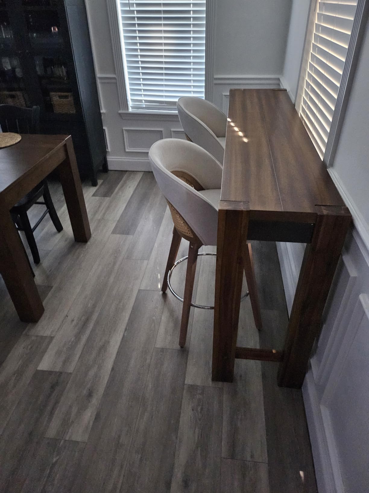 Signature Design by Ashley Counter Height Dining Table, 72-in Behind Couch | Seats 3, Veneers, Wood and engineered wood, Behind couch table, Slim 16-in depth, Torjin Series customer photo 2