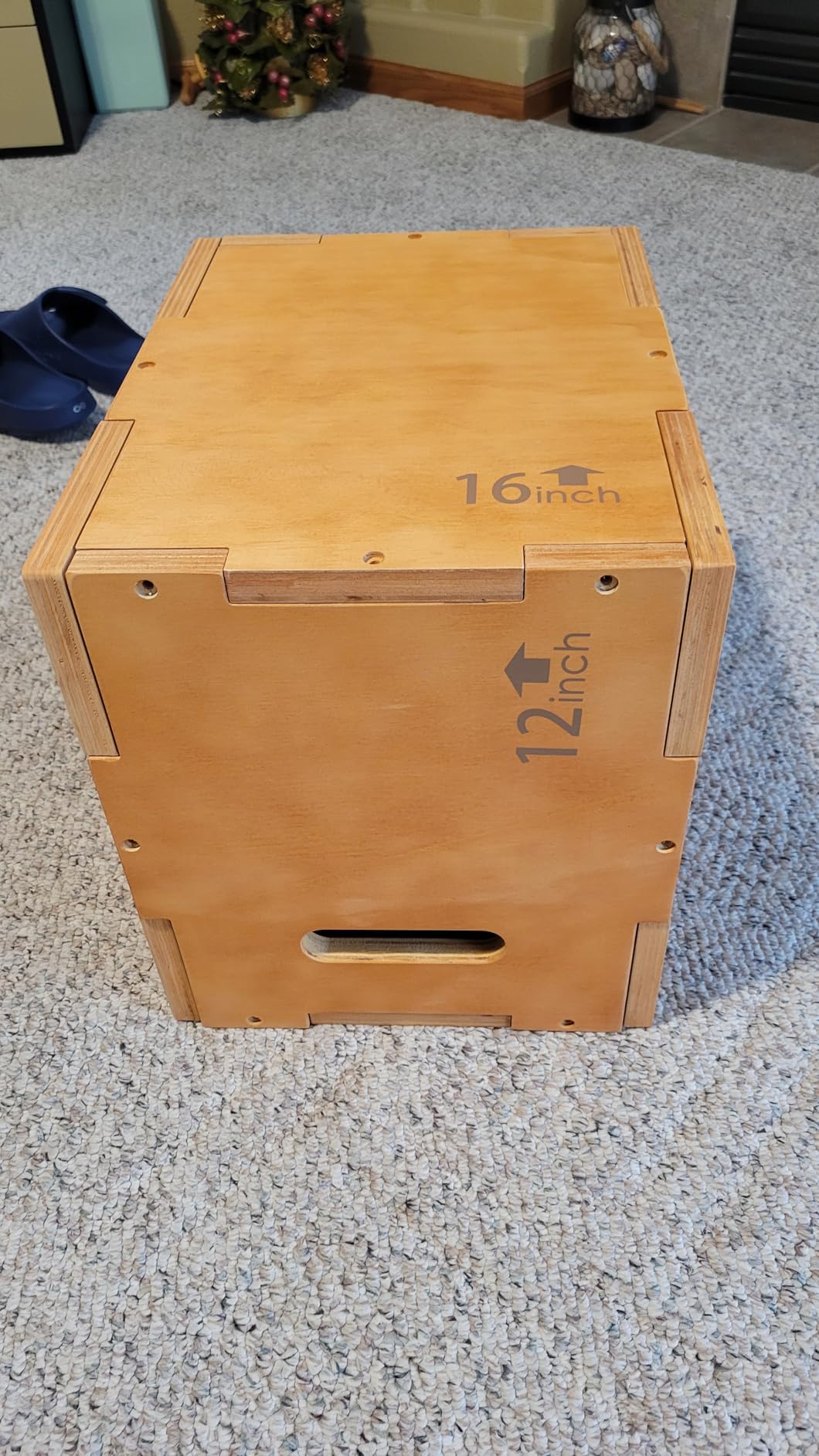 Yes4All Plyo Box, 3-in-1 Wooden Box Jump for Home Gym, Lunges, Squats, Dips customer photo 1